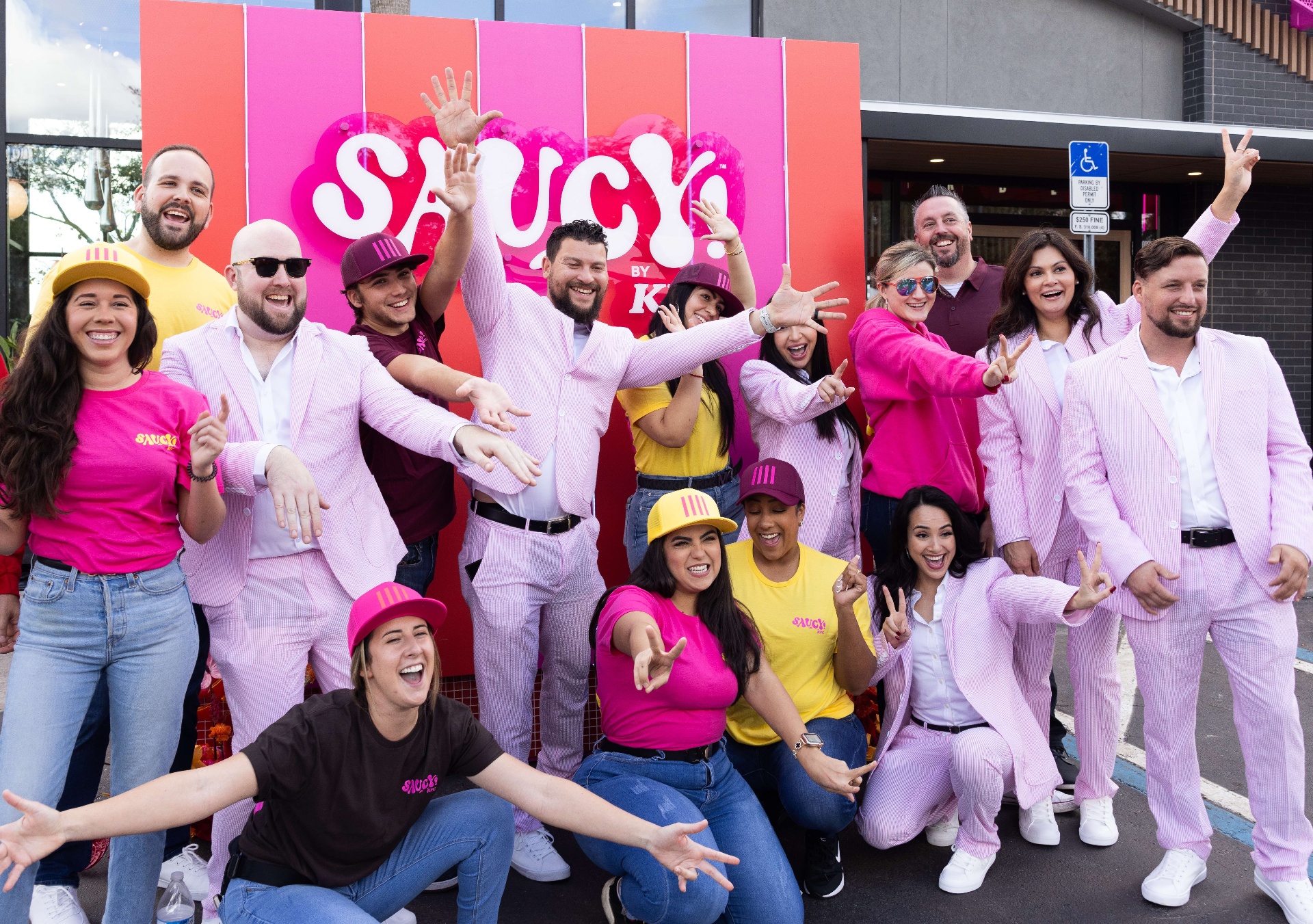 Saucy by KFC team at a large brand activation